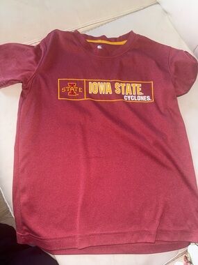 Colosseum Iowa State Cyclones Maroon & Gold Short Sleeve Tee